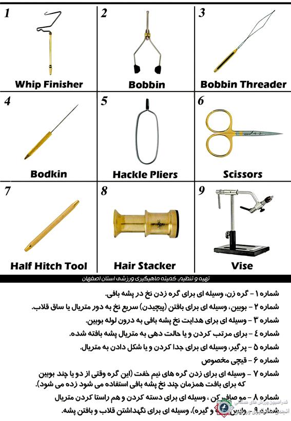 ابزار آلات پشه بافی